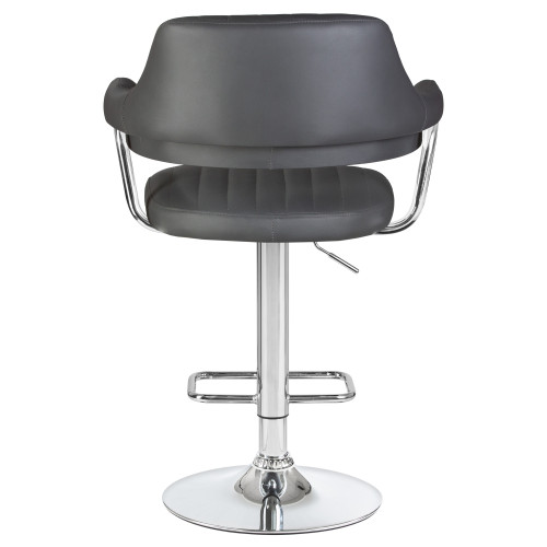 5019-LM CHARLY, цвет сиденья серый, цвет основания хром