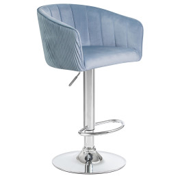 5025-LM DARCY, цвет сиденья серо-голубой (1922-6), цвет основания хром