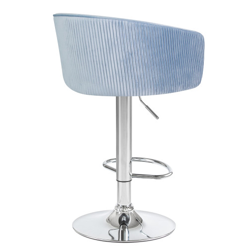 5025-LM DARCY, цвет сиденья серо-голубой (1922-6), цвет основания хром