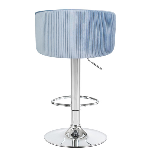 5025-LM DARCY, цвет сиденья серо-голубой (1922-6), цвет основания хром