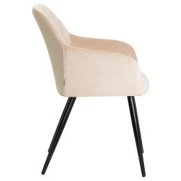 8266-LML ROBERT, цвет сиденья бежевый велюр (V108-98), цвет основания черный