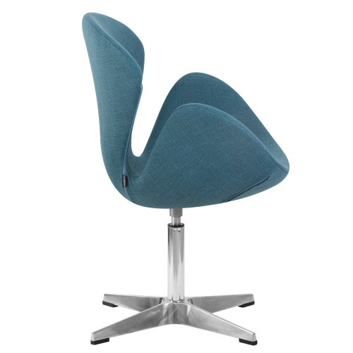 Кресло дизайнерское DOBRIN SWAN (синяя ткань IF6)