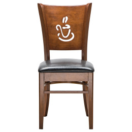 Стул обеденный DOBRIN JERRY (шоколад, чёрный)