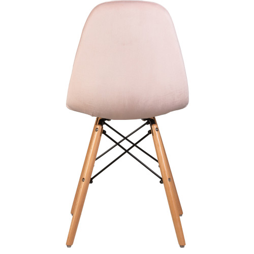 301-LMZL BENNET, цвет сиденья пудрово-розовый велюр (HLR-39), цвет основания светлый бук