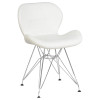 Стул обеденный DOBRIN BUTTERFLY CHROME (ножки хром, цвет белый)