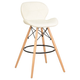 302B-LMZL BUTTERFLY BAR, цвет сиденья кремовый, цвет основания светлый бук