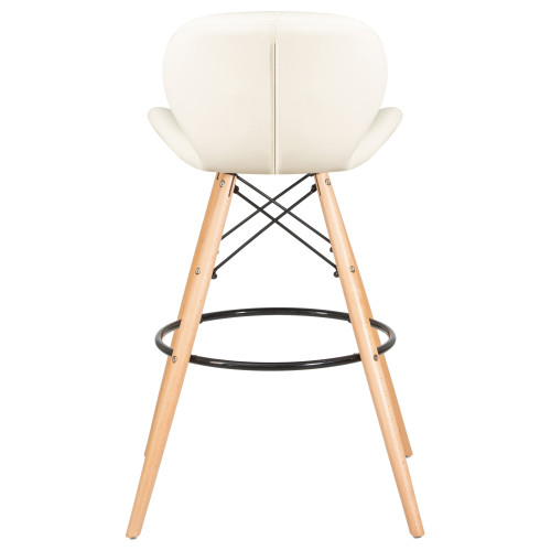 302B-LMZL BUTTERFLY BAR, цвет сиденья кремовый, цвет основания светлый бук