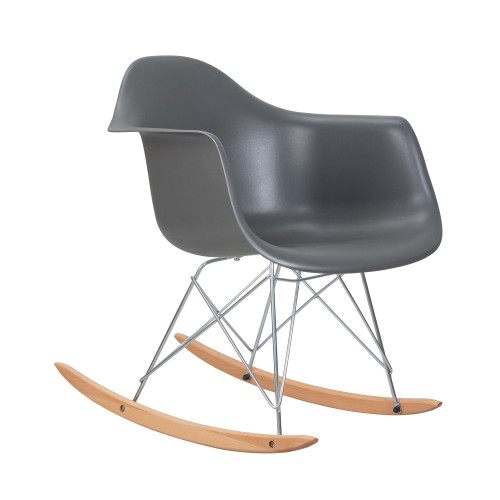 620АPP-LMZL Кресло качалка, цвет серый