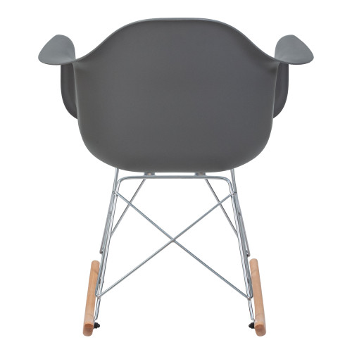 620АPP-LMZL Кресло качалка, цвет серый