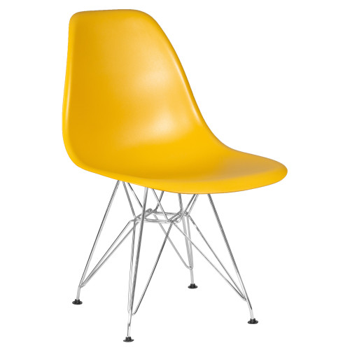 Стул обеденный DOBRIN DSR (ножки хром, цвет горчичный (Y-03))