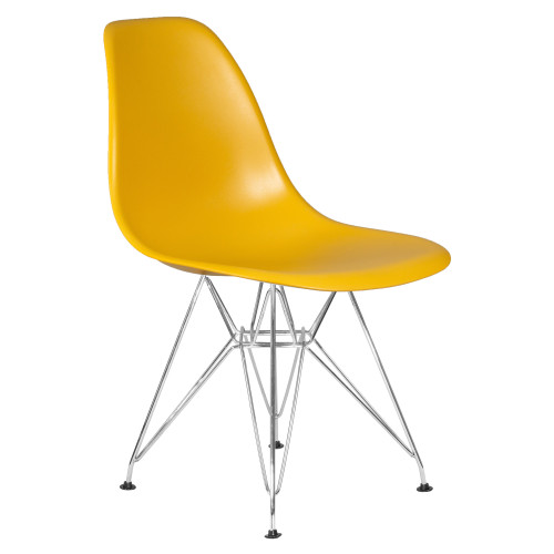 Стул обеденный DOBRIN DSR (ножки хром, цвет горчичный (Y-03))