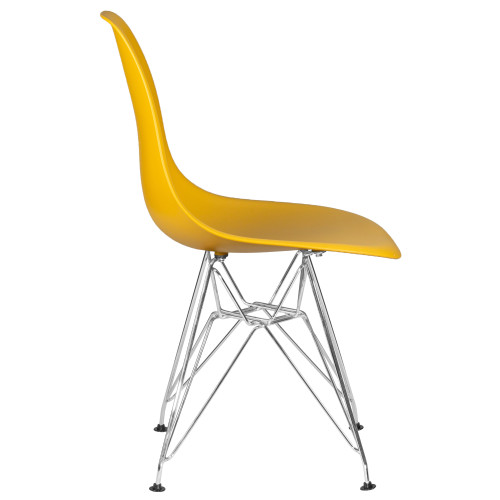 Стул обеденный DOBRIN DSR (ножки хром, цвет горчичный (Y-03))