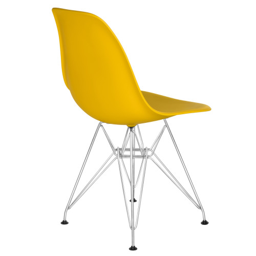 638APP-LMZL DSR, цвет сиденья желтый (Y-01), цвет основания хромированная сталь