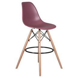 638GPP-LMZL DSW BAR, цвет сиденья пыльная роза (NX-P-11), цвет основания светлый бук