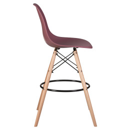 638GPP-LMZL DSW BAR, цвет сиденья пыльная роза (NX-P-11), цвет основания светлый бук