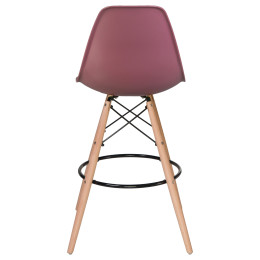 638GPP-LMZL DSW BAR, цвет сиденья пыльная роза (NX-P-11), цвет основания светлый бук