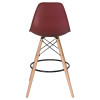 638GPP-LMZL DSW BAR, цвет сиденья сливовый (R-13), цвет основания светлый бук
