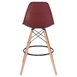 638GPP-LMZL DSW BAR, цвет сиденья сливовый (R-13), цвет основания светлый бук