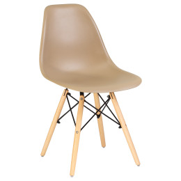 Стул обеденный DOBRIN DSW (ножки светлый бук, цвет бежевый (GR-03))