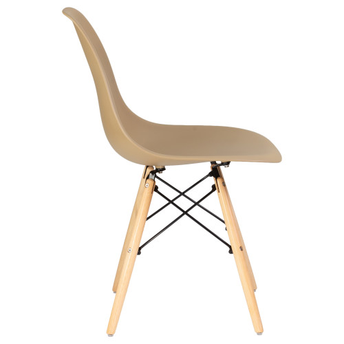 Стул обеденный DOBRIN DSW (ножки светлый бук, цвет бежевый (GR-03))