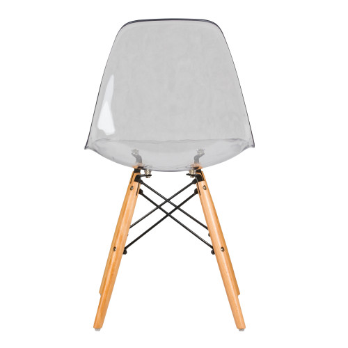 818-LMZL DSW CASPER, цвет сиденья прозрачный, цвет основания светлый бук