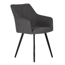 13-03 DOBRIN ROBY, цвет сиденья Catania Silver велюр, цвет основания черный муар