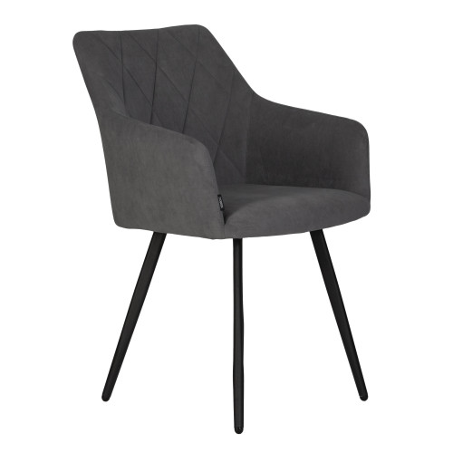 13-03 DOBRIN ROBY, цвет сиденья Catania Silver велюр, цвет основания черный муар