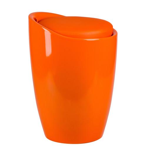 Табурет с местом для хранения LM-1100 (оранжевый)