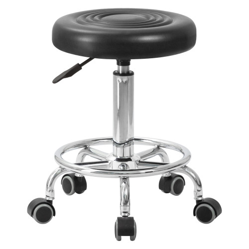 3051-LM BILLY, цвет сиденья чёрный, цвет основания хромированная сталь