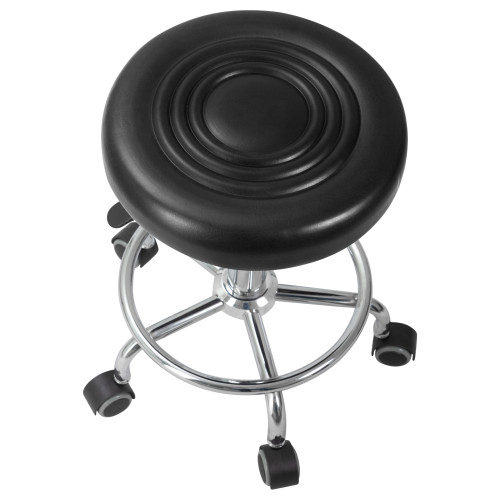 3051-LM BILLY, цвет сиденья чёрный, цвет основания хромированная сталь