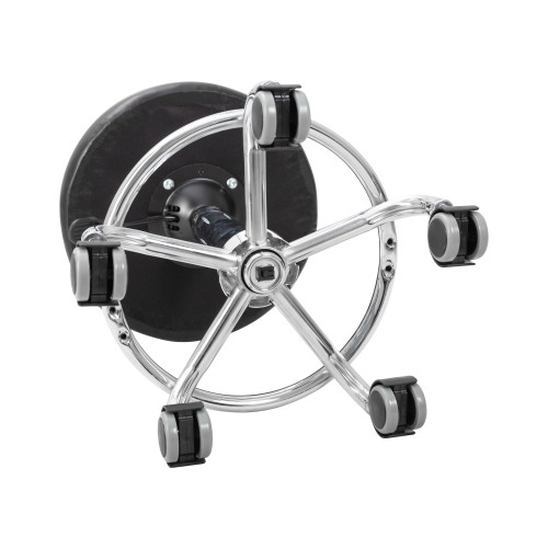 3051-LM BILLY, цвет сиденья чёрный, цвет основания хромированная сталь