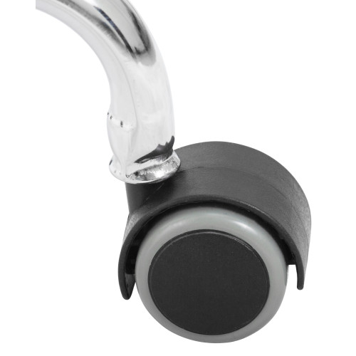 3051-LM BILLY, цвет сиденья чёрный, цвет основания хромированная сталь