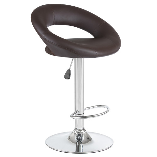 5001-LM MIRA, цвет сиденья коричневый, цвет основания хром