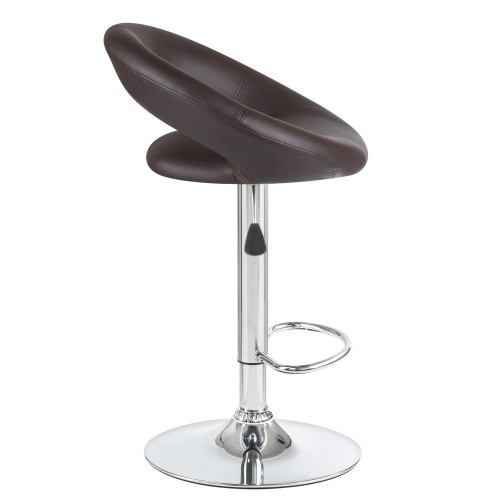 5001-LM MIRA, цвет сиденья коричневый, цвет основания хром