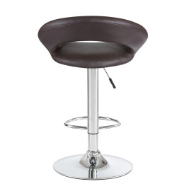 5001-LM MIRA, цвет сиденья коричневый, цвет основания хром