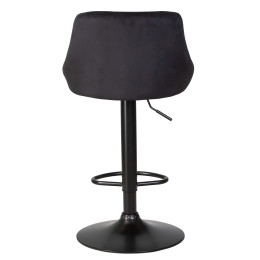 Стул барный DOBRIN LOGAN BLACK (черный велюр (MJ9-101))