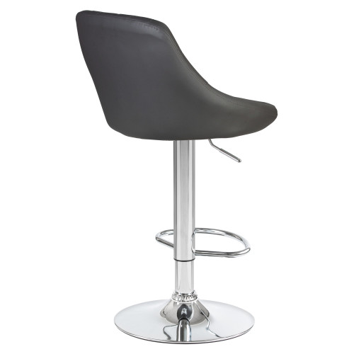 5007-LM LOGAN, цвет сиденья серый, цвет основания хром