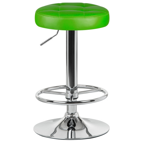 5008-LM BRUNO, цвет сиденья зеленый, цвет основания хром
