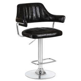 Стул барный DOBRIN CHARLY (чёрный крокодил)