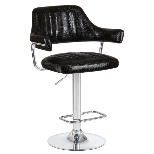 Стул барный DOBRIN CHARLY (чёрный крокодил)