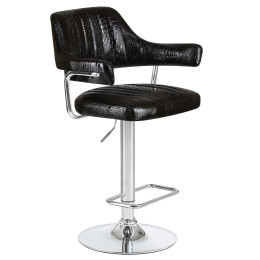 Стул барный DOBRIN CHARLY (чёрный крокодил)