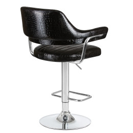 Стул барный DOBRIN CHARLY (чёрный крокодил)