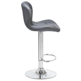 5022-LM BARNY, цвет сиденья серый, цвет основания хром