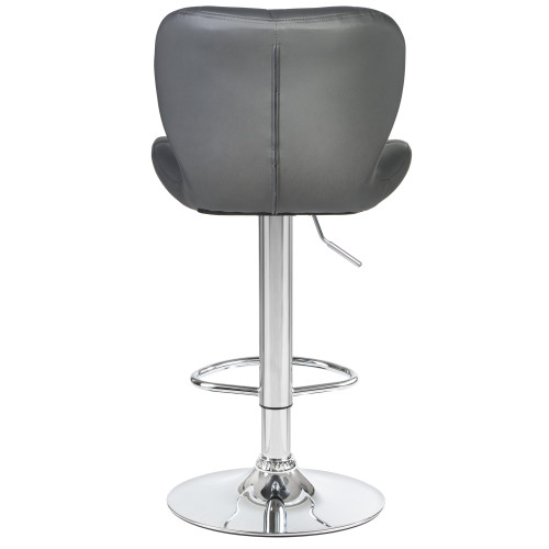 5022-LM BARNY, цвет сиденья серый, цвет основания хром