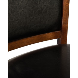 Стул полубарный DOBRIN ALAN COUNTER (эспрессо, чёрный)