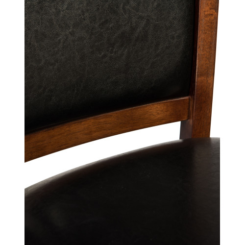 Стул полубарный DOBRIN ALAN COUNTER (эспрессо, чёрный)