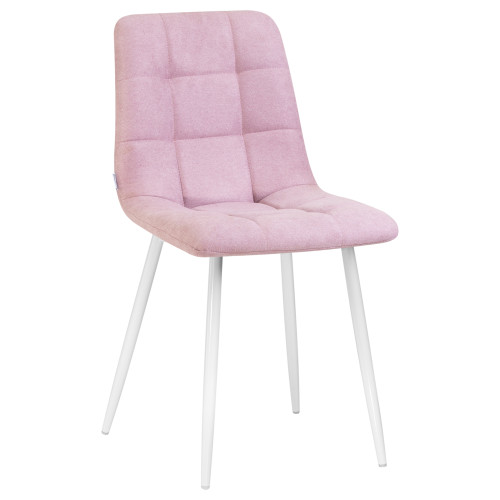 Стул обеденный DOBRIN ALEX (белые ножки, сиреневая ткань (UF860-04B))