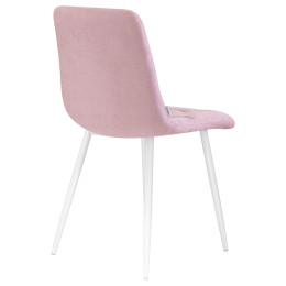 Стул обеденный DOBRIN ALEX (белые ножки, сиреневая ткань (UF860-04B))