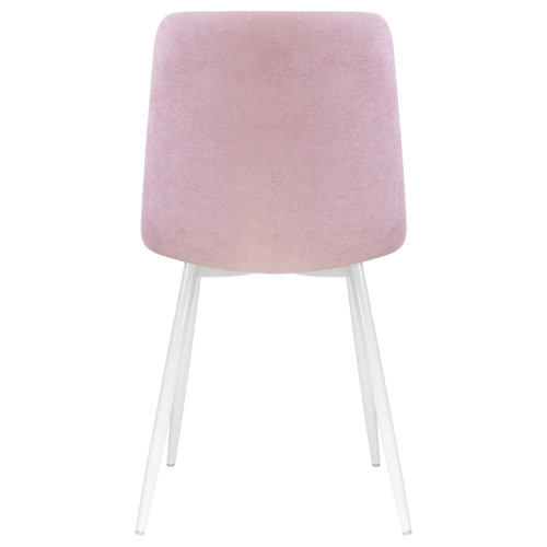 Стул обеденный DOBRIN ALEX (белые ножки, сиреневая ткань (UF860-04B))