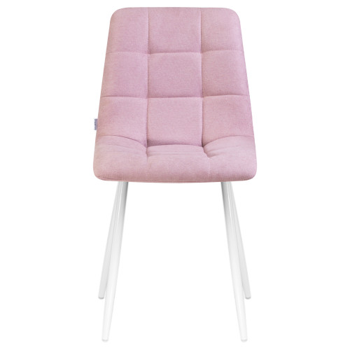 Стул обеденный DOBRIN ALEX (белые ножки, сиреневая ткань (UF860-04B))